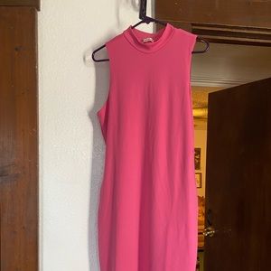 Pink body con dress